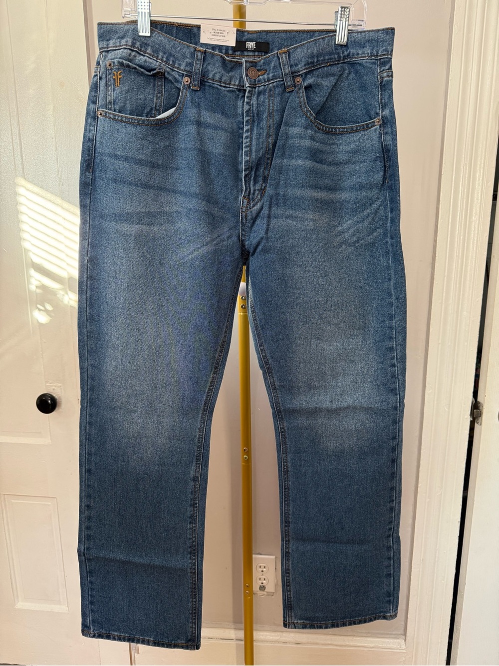 Frye Men's Straight Jeans in Denim Blue